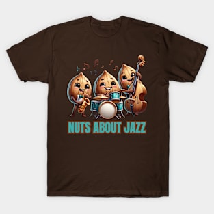 Jazz Band Nut Trio Illustration T-Shirt